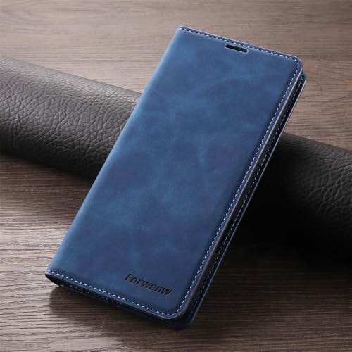 Étui iPhone 17 en cuir marron rétro clapet magnétique chic