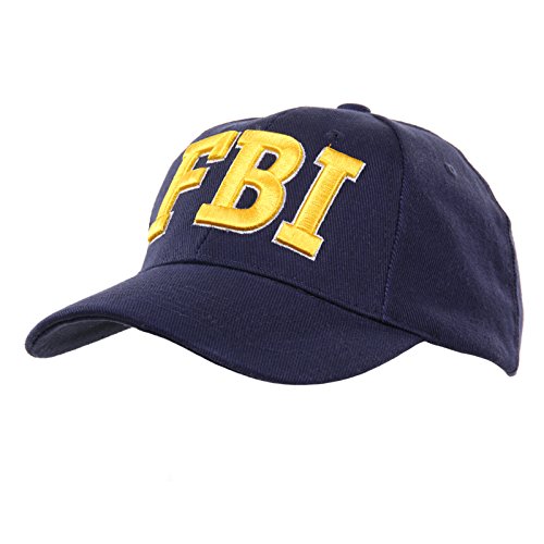 Casquette de Baseball Réglable Brodée FBI