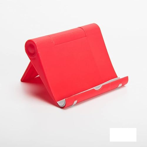 Cell Phone Stand for Desk Mobile Stand Protable Phone Dock Foldable Desktop Holder -Red Cover