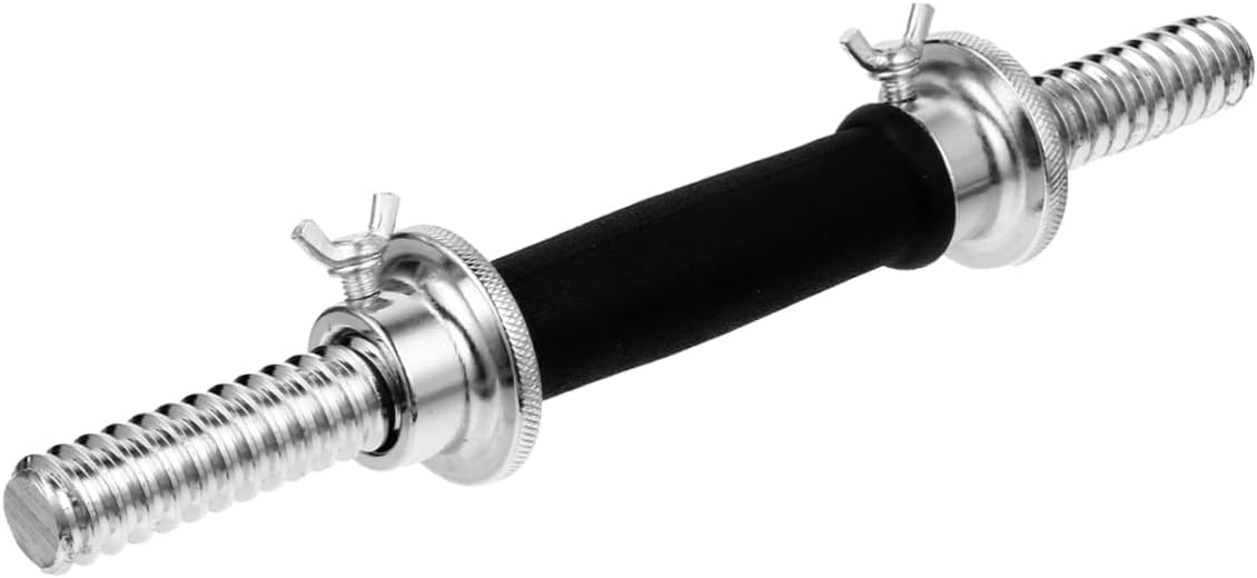 1pc Professional Electroplated Dumbbell Bar Threaded Handles for Strength Training