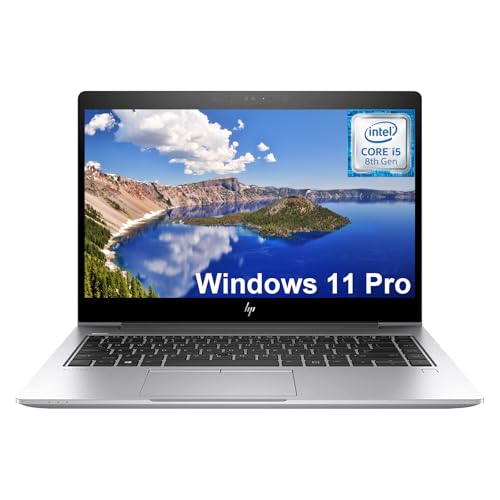 HP EliteBook 840 G6 Touchscreen Laptop Computer 14 FHD, 8th Gen Intel Core i5-8365U, 16GB DDR4 RAM, 256GB SSD, QWERTY Keyboard, HDMI, Win11 Pro (Refurbished)