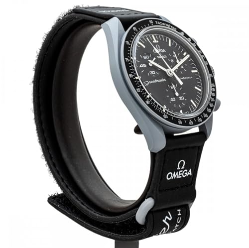 Image of Omega x Swatch Moon Swatch Mission to The Moon Speedmaster Black - New, SO33M100, Unisex, Black, Modern