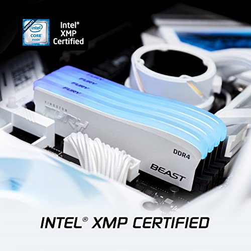Kingston FURY Beast White RGB Special Edition 16GB 3600MT/s DDR4 CL17 DIMM Desktop Memory (Kit of 2) - KF436C17BWAK2/16 - Image 4