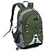 Sac à Dos de Randonnée 20 L, Sac de Trekking Imperméable Grande Capacité en Nylon avec Poche pour Ordinateur Portable pour Voyage, Camping,Sports de Plein Air,Vert,33 * 23 * 17cm