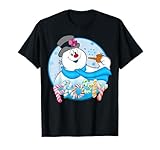 Frosty The Snowman Candy Letters Portrait T-Shirt