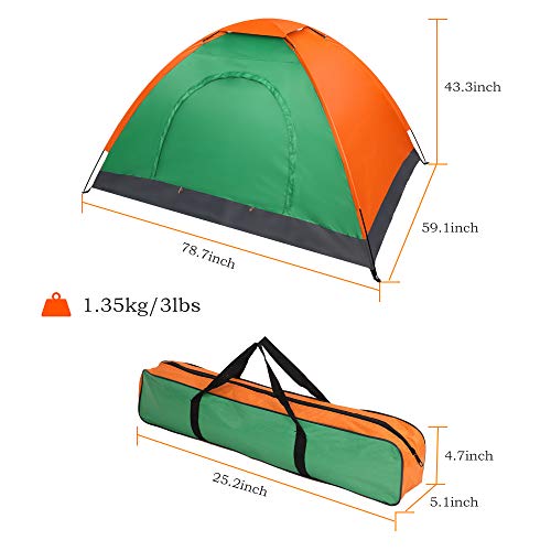 Carpa para camping 2 personas dome impermeable miniatura 7