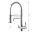 Fonveth 3 Way Kitchen Faucet, Drinking Water Faucet, Filter Kitchen Faucet for Water Filtration System, 3 in 1 Commercial Style Pull-Down 2 Handles, Brushed Nickel