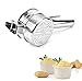 smtfcty Presse-purée multifonction en acier inoxydable pour purée de pommes de terre, fruits, légumes, presse-ail et pommes, passe au lave-vaisselle 26.7x10.2x7cm 001