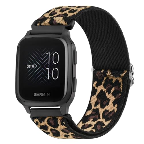 Vancle Bracelet Compatible avec Garmin Vivoactive 5/Garmin Venu Sq/Venu 2 Plus/Venu Sq 2/Venu/Vivoactive 3, Elastique Bracelet Pour Forerunner 55...
