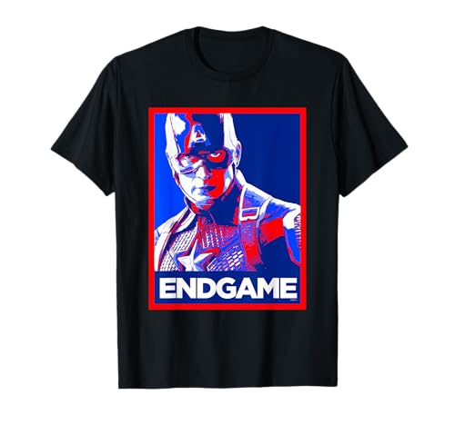 Image of Avengers Endgame Captain America Poster T-Shirt