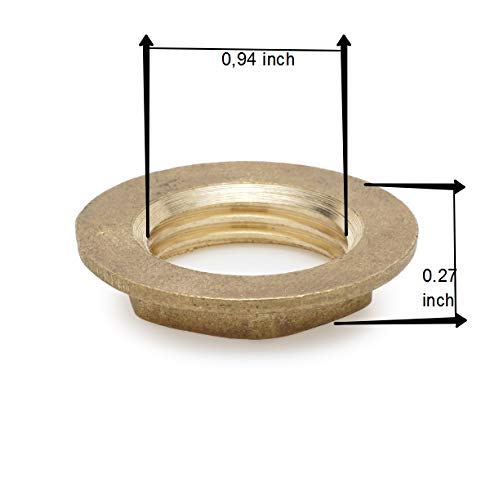 Brass Lock-Nut 3/4" Female Npt 0,75Inch Locknut 0.75" Spacer Npt Female #TOP2