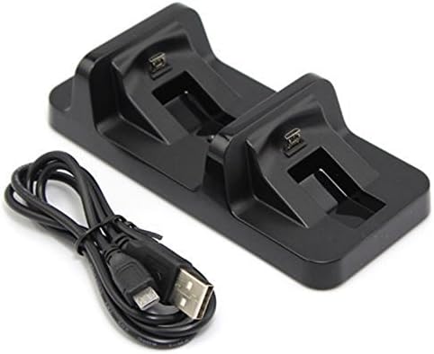 Dual USB Charging Charger Docking Station Stand for PS4 Slim Controller