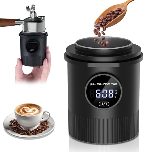 Homtone Coffee Dosing Cup with Scale, 0.05g Precision, 58mm