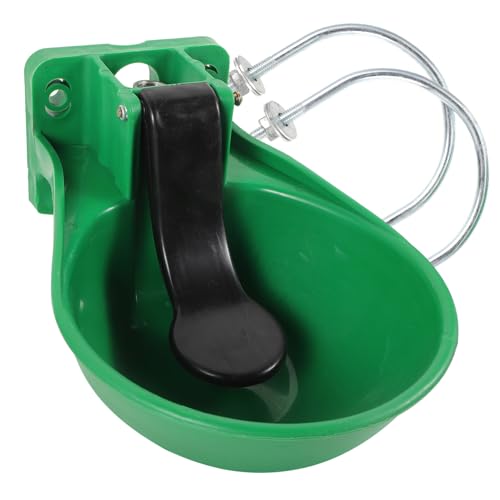 Abreuvoir automatique pour bétail grand volume en plastique et métal avec robinet en cuivre