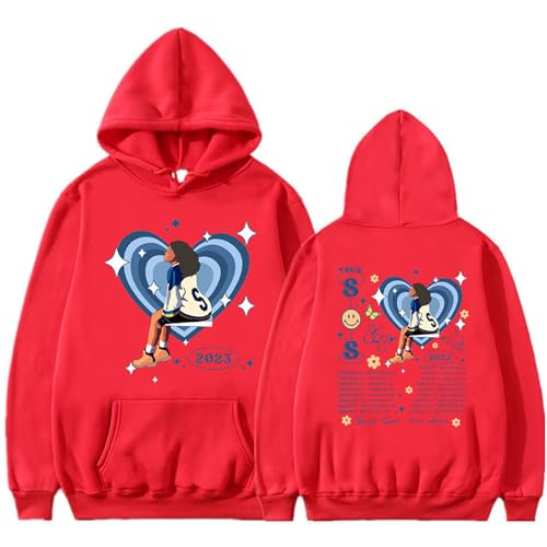 Sweat à capuche SZA concert tour SOS rouge en taille M pour fans