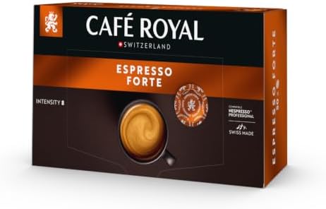 Café Royal Espresso Forte 50 Dosettes de Café Compatibles avec Ne...