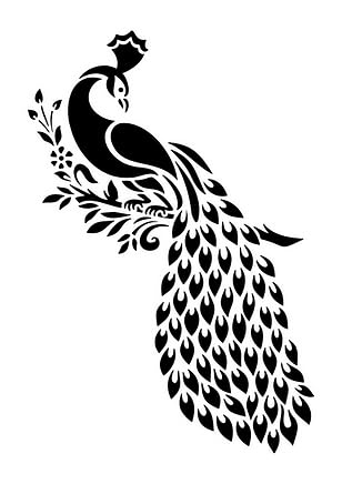 Peaceful Peacock Reusable Stencil, Multicolour, 16 x 24, Pack of 1-image-31