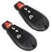 KEYALL 2 Pack 4 buttons Remote Control Car Key Fob 2014-2017 for Ram 1500 3.0L,2013-2017 for Ram 1500 3.6L GQ4-53T