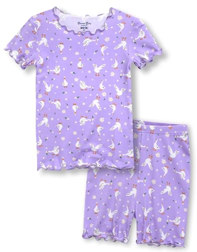 Image of VAENAIT BABY"Toddler Girls Boys Kids Girls Boys Animal Flower Bunny Rabbit Sleepwear Easter Pajamas Summer Viscose Pjs