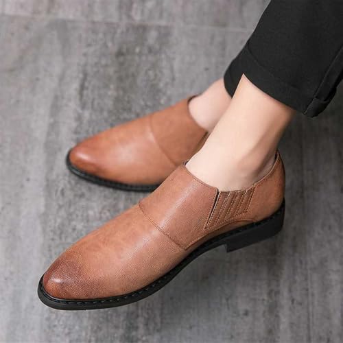 Mens Formal Shoes Non Slip Office Business Italian Suede Leather Evening Slip-on Breathable3