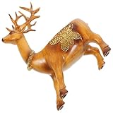 Supvox Schmuckkästchen Reh aus Kunstharz Aufbewahrungsbox für Kleinigkeiten und Ringe Dekorativer Schlüsselhalter und Organizer für Schreibtisch und Kommode