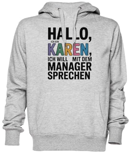 Sweat à capuche gris pour rompre la monotonie avec un style Karen unique