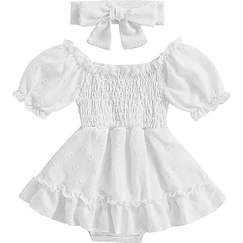 DRESHOW Baby Girls Dot Pattern Romper Dress Cover