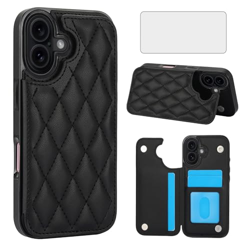 Coque iPhone 17 robuste anti-RFID avec support vidéo et protection écran verre