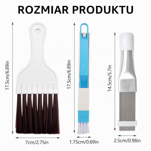 3 sztuki grzebienia do czyszczenia kondensatora, płetwy, szczotka do czyszczenia klimatyzatora, grzebień do szpuli, szczotka do whisk, metalowy, parownik, chłodnica, narzędzie naprawcze, 3 sztuki