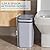 jinligogo 3Pack Bathroom Small Trash Can with Lid, 2.6 Gallon Touchless Automatic Garbage Can Slim Waterproof Motion Sensor Smart Trash Bin for Bedroom, Office, Living Room White/Black/Grey