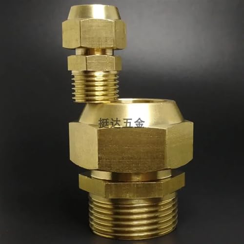 Conector de latón abocardado de 1/8 para solucionar fugas de agua 5