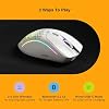Glorious Gaming - Model D 2 Wireless Ergonomic Mouse, Superlight 66g, up to 210 hr Battery Life, 26K Optical Sensor, 6 Programmable Buttons, 80 Million Clicks, FPS, MMO, MOBA, Battle Royale (White)