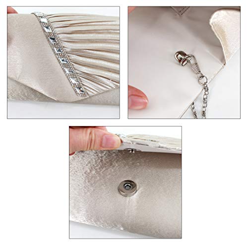 Image of Goclothod Evening Clutch Handbag Women Fashion Crossbody Shoulder Bag Chain Purse
