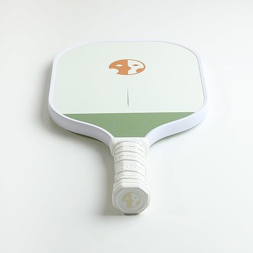 Miniatura 5 de HELIOS Juego de 2 paletas de pickleball para principiantes, incluye paletas de pizarra y brumosa, fibra de carbono impresa con partículas con núcleo