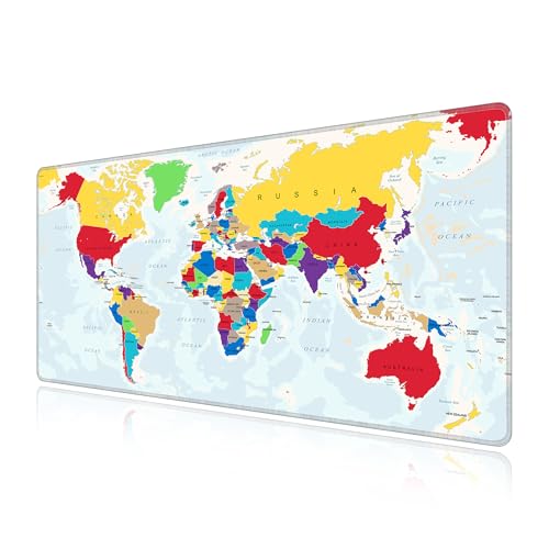 Tapis de souris gaming XXL 70x30 cm LL-COEUR lavable grand sous-main de bureau