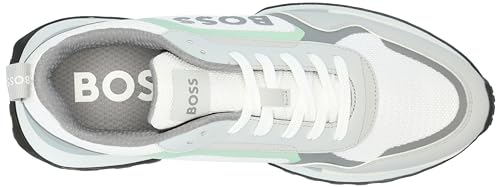 Image of BOSS Men's Big Logo Mesh Mix Lace Up Sneaker