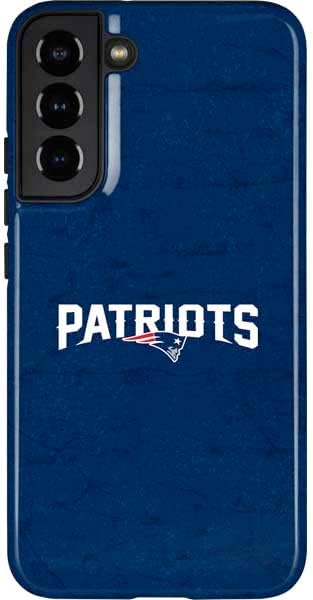Skinit Pro Phone Case Compatible with Galaxy S22 Plus - Officially Licensed NFL New England Patriots Black & White Design