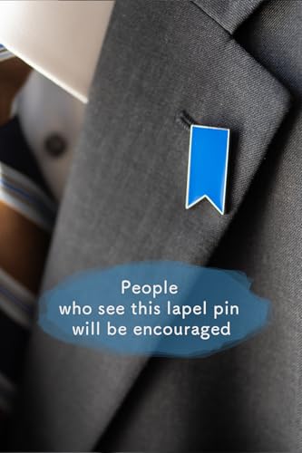 Image of Awareness Ribbon Lapel Pin Ribbon Support Colors Brooch Pin Badges
