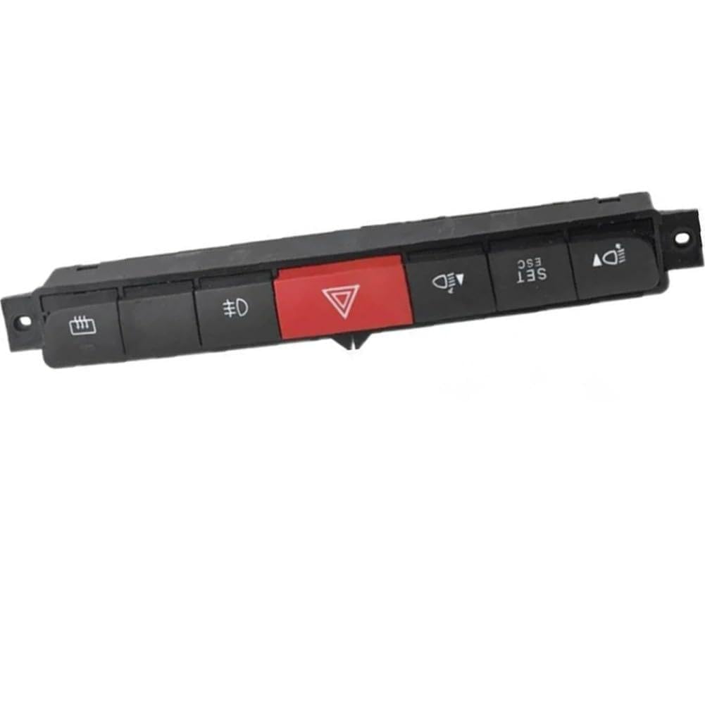 Bouton de lumière 735498199 en ABS noir et rouge haute résistance pour tableau de bord