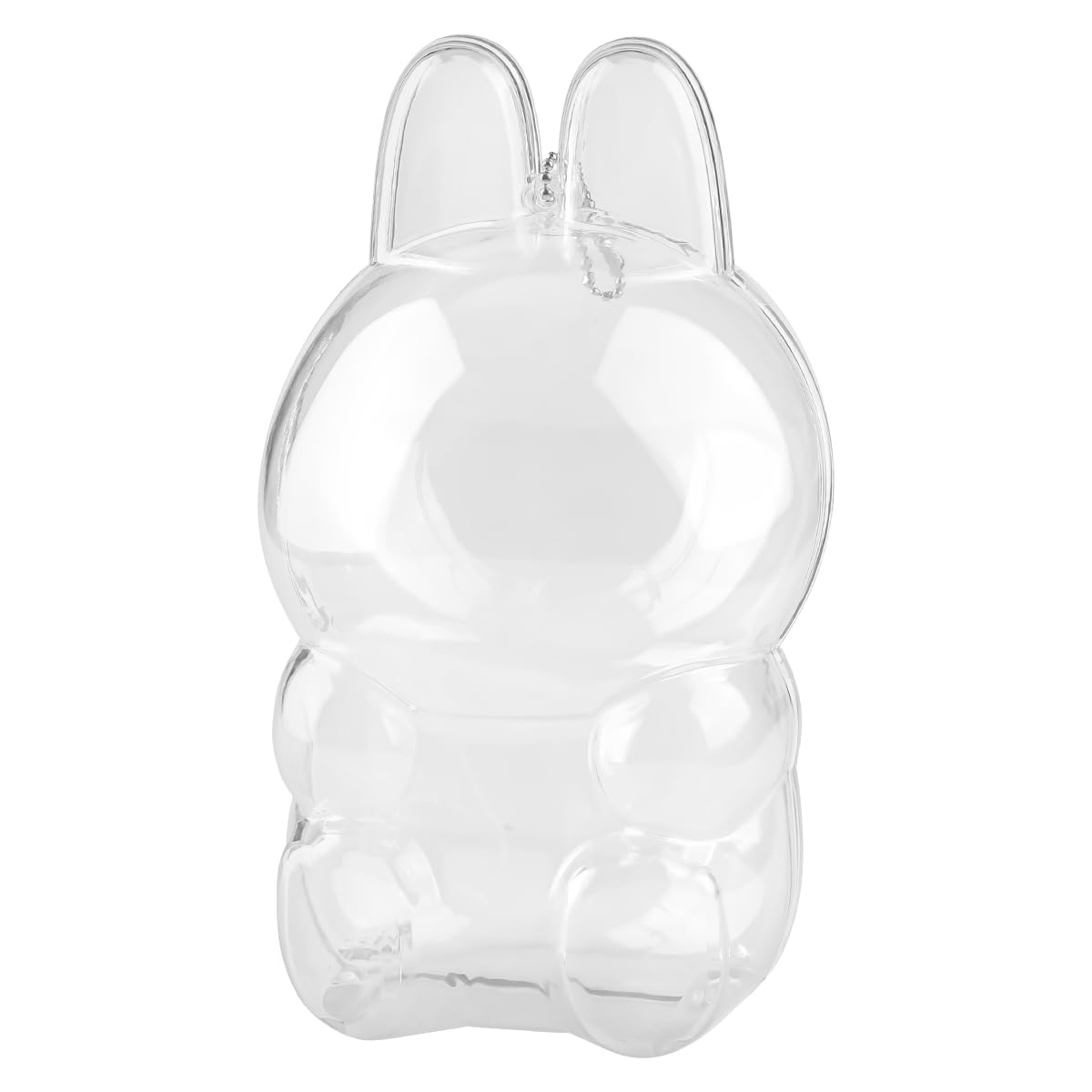 Lotsdonxia Transparent Pvc Protective Case Keychain For "Have A Seat" Doll – Dustproof Keychain Display Box With Silicone Strap, Collector-Grade Acrylic Cover