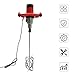 Handheld Concrete Mixer, 2800w Dual-Head Cement Stirrer 110v Industrial Mud Mixer Cement Mixing Machine with 6-Speed Heavy Duty Paint Mixer Drilling Rig Mortar Grout Stirring Tool with Rod