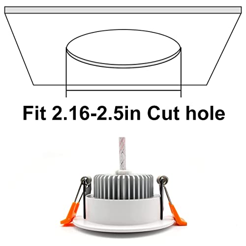 Ygs-Tech 2 Inch Led Recessed Lighting Dimmable Downlight, 3W(35W Halogen Equivalent), 4000K Natural White, Cri80, Led Ceiling Light With Led Driver (4 Pack) #TOP1