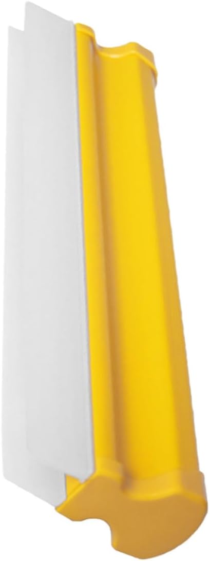 Double Row Silicone Small Car Squeegee 20Cm, Yellow Plastic Water Wiper for Car Window Cleaning and Windshield Care, Automotive Exterior Washing Tool for Quick Drying