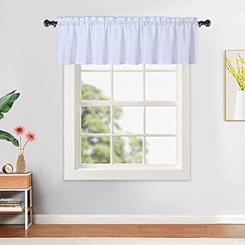 CAROMIO Waterproof Textured Valance Curtains Cover