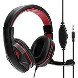 Cabezal de alta resistencia, micrófono ajustable y alambre trenzado duradero, interruptor de silencio sin llave y control de sonido, optimizado para juegos profesionales.