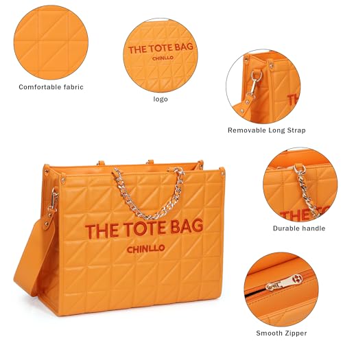 Image of Chinllo Laptop Tote Bag for Women Top Handle Satchel Purse and Handbags Work Compartment with Shoulder Strap