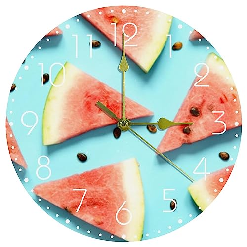 Horloge décorative design pastèque pour cadeau de cuisine - 2