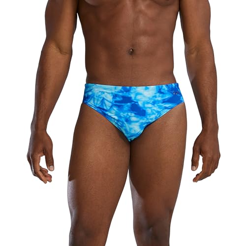 Bañador slip de hombre TYR Durafast Elite Racer en color azul océano talla 46