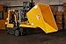 Apex HD100 Heavy Duty Self-Dumping Hopper with Casters, 1 Cubic Yard Capacity, 6000 lb Load Capacity, Durable Steel Construction, Commercial and Industrial Use, Made in The USA (1 Cubic Yard)