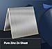 Zinc Sheet Plate - 3pcs 99% Pure Zn Foil for Crafts, Instrument Parts, and Industrial Applications(0.04mmx100mmx100mm)
